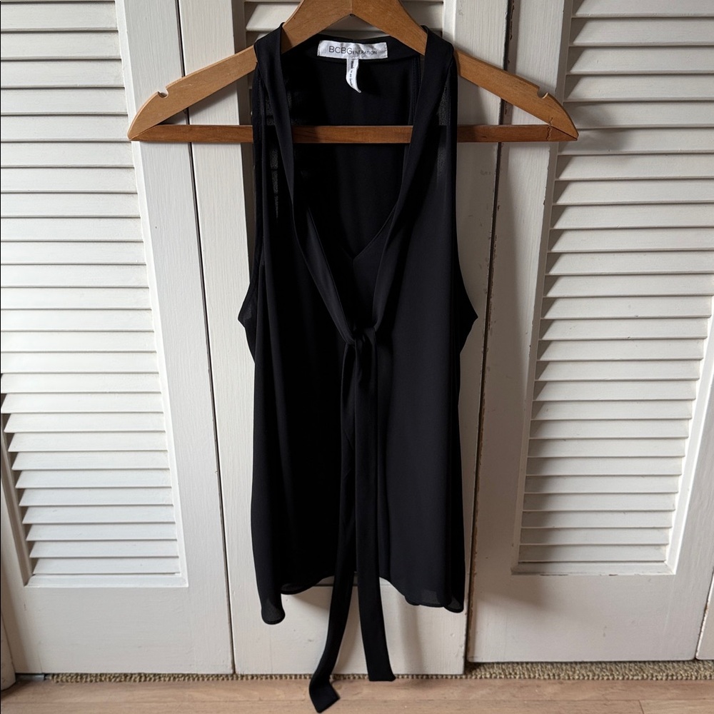 BCBGeneration Black Sleeveless Blouse